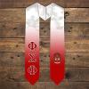 Greekgear Phi Sigma Phi Extra Fancy Simple Greek Graduation Stole W Crest