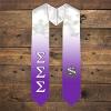 Greekgear Sigma Sigma Sigma Extra Fancy Simple Greek Graduation Stole W Crest