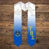 Greekgear Tau Beta Sigma Extra Fancy Diagonal Greek Graduation Stole W Crest
