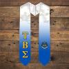 Greekgear Tau Beta Sigma Extra Fancy Simple Greek Graduation Stole W Crest