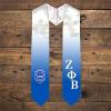 Greekgear Zeta Phi Beta Extra Fancy Diagonal Greek Graduation Stole W Crest