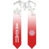 Greekgear Alpha Omicron Pi AOII Extra Fancy Simple Greek Graduation Stole W Crest