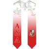 Greekgear Alpha Sigma Alpha ASA Extra Fancy Simple Greek Graduation Stole W Crest