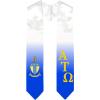 Greekgear Alpha Tau Omega ATO Extra Fancy Diagonal Greek Graduation Stole W Crest