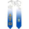 Greekgear Alpha Tau Omega ATO Extra Fancy Simple Greek Graduation Stole W Crest