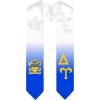 Greekgear Delta Upsilon DU Extra Fancy Diagonal Greek Graduation Stole W Crest