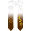 Greekgear Iota Phi Theta Extra Fancy Diagonal Greek Graduation Stole W Crest