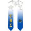 Greekgear Tau Beta Sigma Extra Fancy Simple Greek Graduation Stole W Crest
