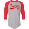 Greekgear Triangle Tail Year Raglan(Grey W/Red)