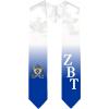 Greekgear Zeta Beta Tau ZBT Extra Fancy Diagonal Greek Graduation Stole W Crest