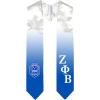 Greekgear Zeta Phi Beta Extra Fancy Diagonal Greek Graduation Stole W Crest