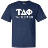 Tau Delta Phi Greek Heavyweight T-Shirt(True Navy)