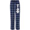 Tau Delta Phi Pajamas Flannel Pant(Navy/Columbia)