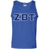 Zeta Beta Tau Lettered Tank Top(Royal Blue)