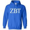 Zeta Beta Tau ZBT World Famous Greek Hoodie – Royal Blue with White Imprint(Royal Blue)