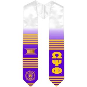 Express Design Group Omega Psi Phi Kente Look Stole – Graduation Stole