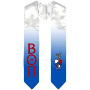 Greekgear Beta Theta Pi Extra Fancy Simple Greek Graduation Stole W Crest