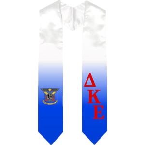 Greekgear Delta Kappa Epsilon DKE Extra Fancy Diagonal Greek Graduation Stole W Crest