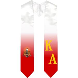 Greekgear Kappa Alpha Extra Fancy Diagonal Greek Graduation Stole W Crest