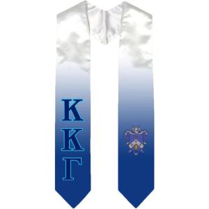Greekgear Kappa Kappa Gamma Extra Fancy Simple Greek Graduation Stole W Crest