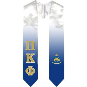 Greekgear Pi Kappa Phi PI PHI Extra Fancy Simple Greek Graduation Stole W Crest