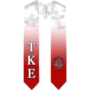 Greekgear Tau Kappa Epsilon TKE Extra Fancy Simple Greek Graduation Stole W Crest