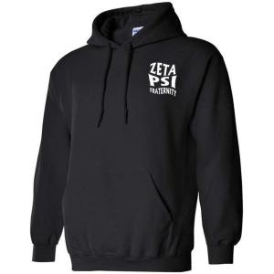 Greekgear Zeta Psi Social Hooded Sweatshirt(Black)