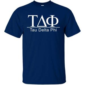 Tau Delta Phi Bar Tee(Navy Blue)
