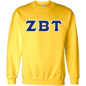 Zeta Beta Tau Lettered Crewneck(Yellow)
