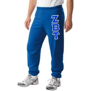 Zeta Beta Tau ZBT Lettered Sweatpants(Royal Blue)