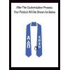 Custom Alpha Delta Pi Greek 2 Tone Lettered Graduation Sash Stole w/Year(Light Blue W/White Trim)