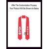 Custom Alpha Sigma Phi Greek 2 Tone Lettered Graduation Sash Stole w/Year(Red W/White Trim)