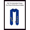 Custom Alpha Tau Omega ATO Greek Diagonal Lettered Graduation Sash Stole with Year(Royal Blue)