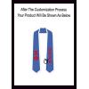 Custom Chi Phi Greek 2 Tone Lettered Graduation Sash Stole w/Year(Light Blue W/White Trim)