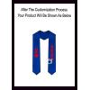 Custom Chi Phi Greek Lettered Graduation Sash Stole with Year(Royal Blue)
