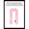 Custom Gamma Phi Beta Greek Diagonal Lettered Graduation Sash Stole with Year(Pink)