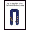 Custom Kappa Kappa Psi Greek Diagonal Lettered Graduation Sash Stole with Year(Navy Blue)