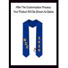 Custom Phi Sigma Sigma Greek Diagonal Lettered Graduation Sash Stole with Year(Royal Blue)