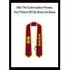 Custom Psi Upsilon Greek 2 Tone Lettered Graduation Sash Stole w/Year(Maroon W/Athletic Gold Trim)