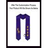 Custom Sigma Pi Greek Diagonal Lettered Graduation Sash Stole with Year(Purple)