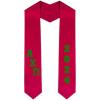 Custom Alpha Chi Omega Greek Diagonal Lettered Graduation Sash Stole with Year(Red)