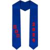 Custom Beta Theta Pi Greek Diagonal Lettered Graduation Sash Stole with Year(Royal Blue)