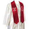 Greekgear Kappa Alpha Psi Embroidered Graduation Sash Stole Red