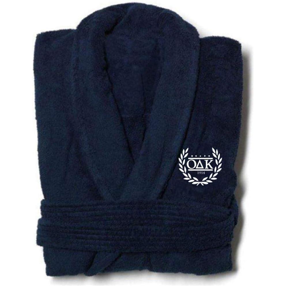 imageGreekgear Omicron Delta Kappa Bathrobe Navy BlueNavy Blue