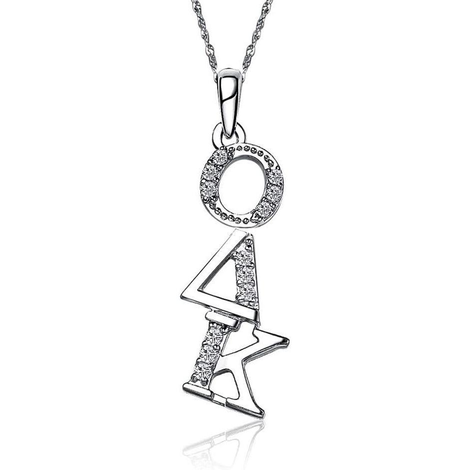 imageGreekgear Omicron Delta Kappa Diagonal Silver Lavalier