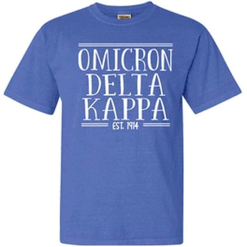 imageOmicron Delta Kappa Custom Heavyweight TShirtFlo Blue