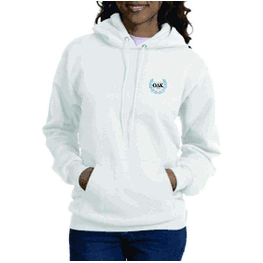 imageOmicron Delta Kappa Patch Crest Hooded SweatshirtWhite