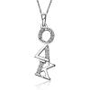 Greekgear Omicron Delta Kappa Diagonal Silver Lavalier
