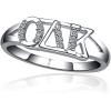 Greekgear Omicron Delta Kappa Horizontal Silver Ring