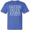 Omicron Delta Kappa Custom Heavyweight T-Shirt(Flo Blue)
